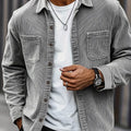 The New Spring and Autumn Corduroy Shirt, a Casual Men's | SAMAG