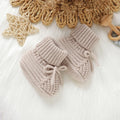 Baby Booties Knitted 0-12m Soft Soled Anti-Slip Newborn Boys Girls First Walkers Shoes Infant Toddler Unisex Sock Boot Kids Crib