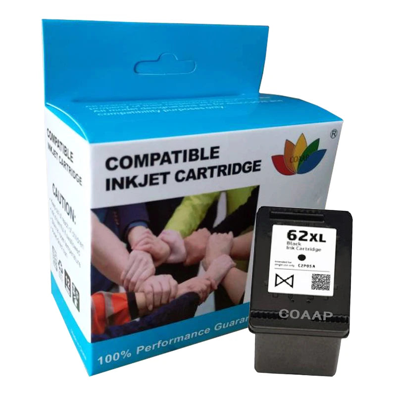 Refillable 62XL Ink Cartridge for Compatible HP ENVY 5540 5541 5542 5543 5544 5545 5546 5547 5548 All-in-One Printer