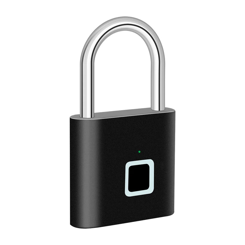 KERUI Fingerprint Lock Keyless USB Charging Smart Padlock Waterproof Door Lock 0.2sec Unlock Portable Anti-theft Padlock Zinc