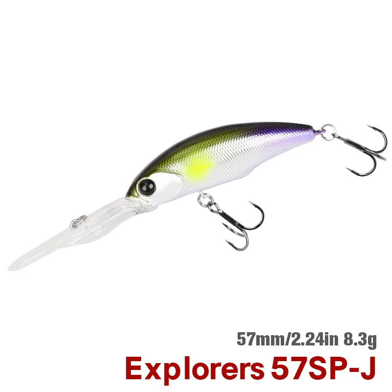 TSURINOYA 57SP Deep Dive Suspending Minnow SHAD Fishing | SAMAG