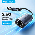Vention USB A C 2.5G Ethernet Adapter 3.0 2500/1000 Mbps Network Card for MacBook iPad Lan RJ45 for PC Windows Laptop | SAMAG