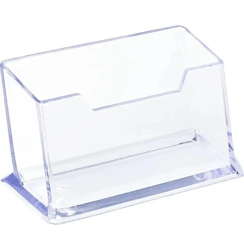 Acrylic Sign Holder Business Card Storage Price Tag Display Business Card Holder Support Carte Desktop Business Card Holder BQ04