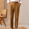 Men's Linen Blend Dress Pants Business Casual Trousers | SAMAG