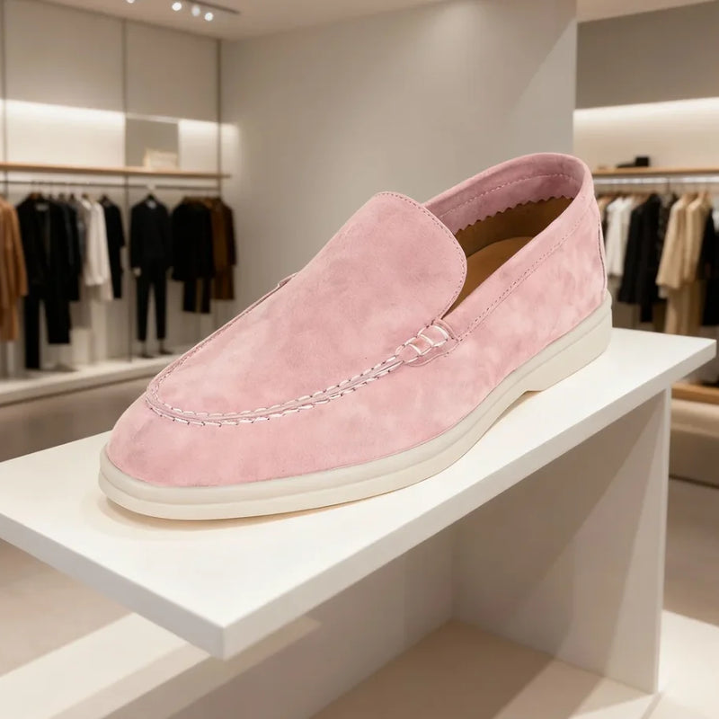 Spring and Autumn Hot Women's Le Fu Shoes Classic Round Head Shallow Mouth Genuine Leather Women's Shoes Retro Daily Shoes
