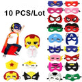 32/28/10 Pcs/Lot Superhero Mask Cosplay Christmas Halloween  Carnival Party Props  Birthday Felt  Masquerade