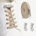 No Tie Shoe Laces Elastic Laces Sneakers Tennis Lock Shoelaces Without Ties Unisex Kids Adult Flat Shoelace Shoe Accessories