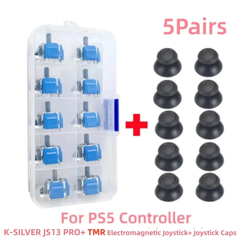 Hall/TMR Electromagnetic Joystick for PS5 PS4 Controller Thumb Stick Joystick Cap No-Drift 3D Analog Sensor Upgrade Replacement