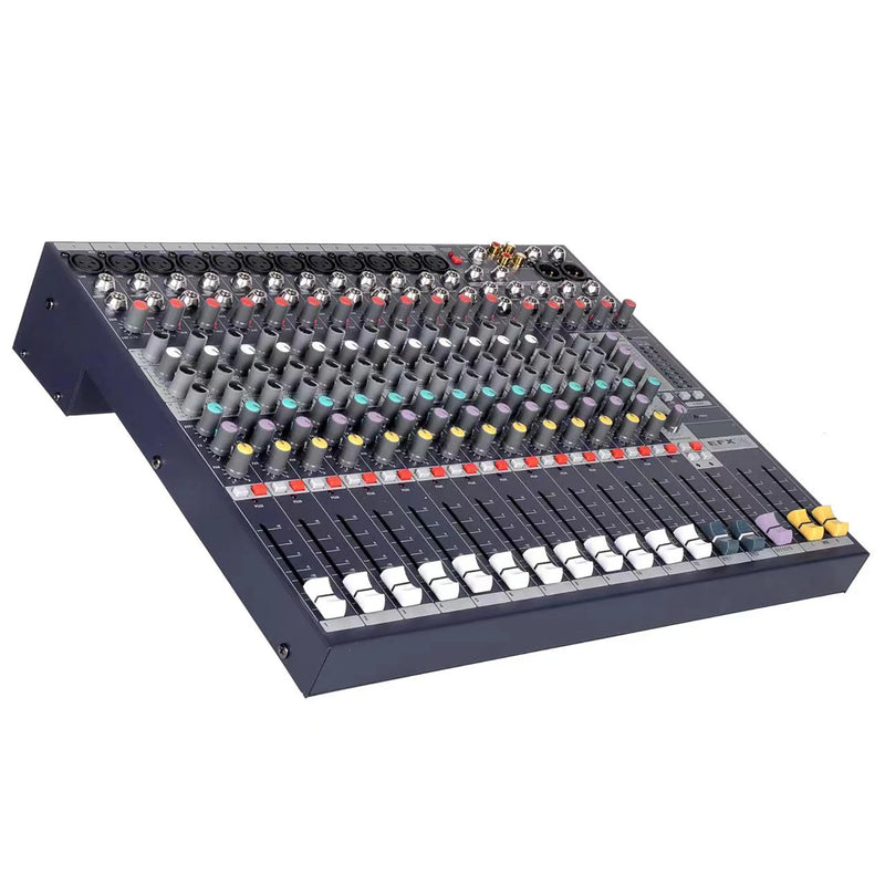GAX-EFX16 Professional Audio mixer Console 16 channels with MP3 Player +48V Phantom Power USB BT Reverb for stage