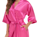 Women's Pure Short Silky Robes Bridesmaid Bride Party | SAMAG