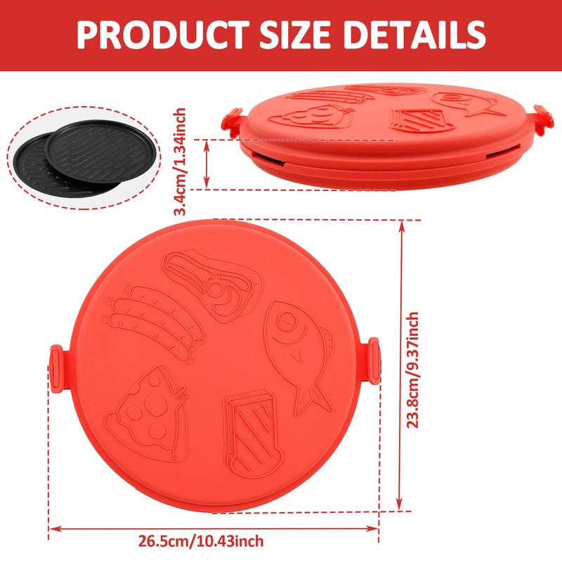 Microwave Sandwich Maker Microwave Grill Pan with Silicone Anti Scald Sleeve Microwaves Bacon Cooker Cookware Kitchen  Accessory