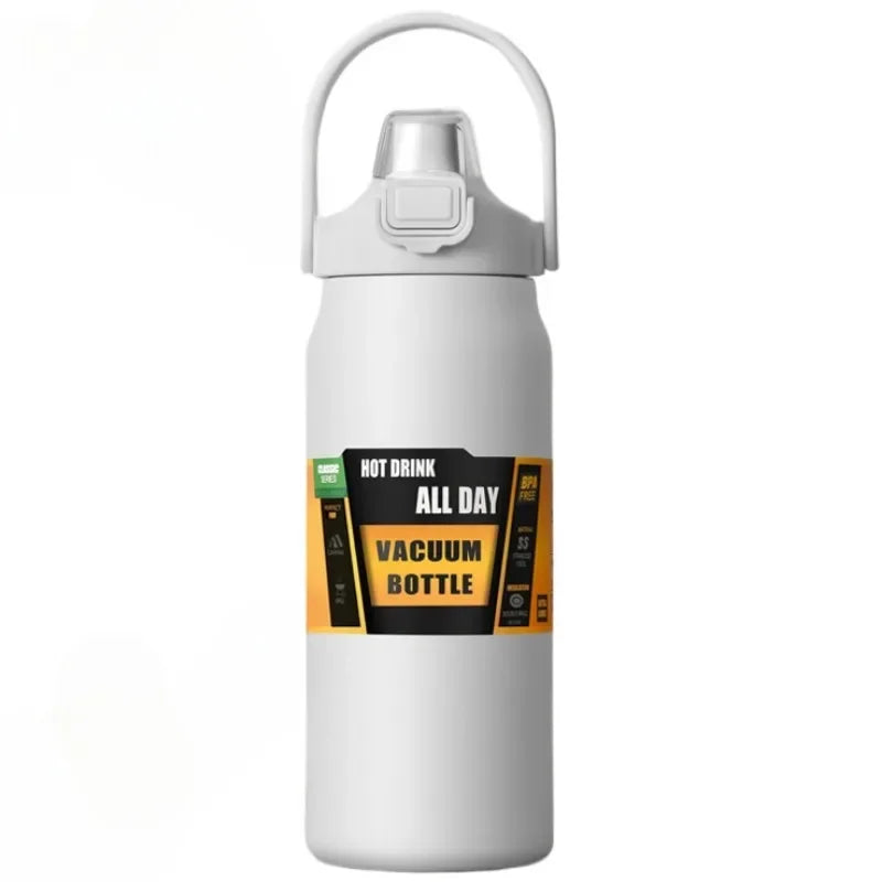 26oz/33oz/40oz/50oz Outdoor Thermos 304 Stainless Steel Thermal Mug Vacuum Flasks Cold and Hot Sports Water Bottle with Straw