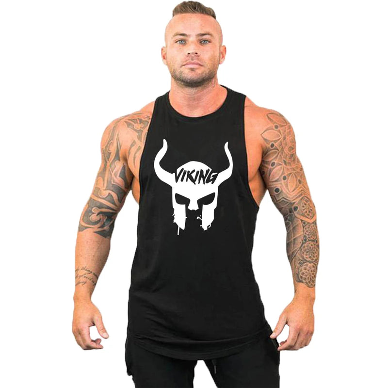 Workout Bodybuilding Sports Brand Gym Mens Back Tank Top Muscle Fashion Sleeveless Shirt Stringer Clothing Singlets Fitness Vest