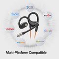 Oneodio OpenRock Lin 10 Wired Earphones Open Ear Headphones With AI ENC Mic USB/Type C Air Conduction Office PC Headset For Zoom