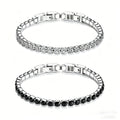 Modyle 316L Stainless Steel Sparkly Cubic Zircon Tennis Link Bracelets For Men and Women Gifts