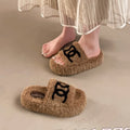 2026 Fashion Indoor Casual Non Slip Warm Women's Cotton Slippers Winter New Trendy Plush Comfort Soft Sole Shoes for Women