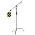 C Stand Stainless Steel Kit Light Stand With Weight Bag Photo Studio Accessories Extension Rod 2.49M Length Arm Cross Boom