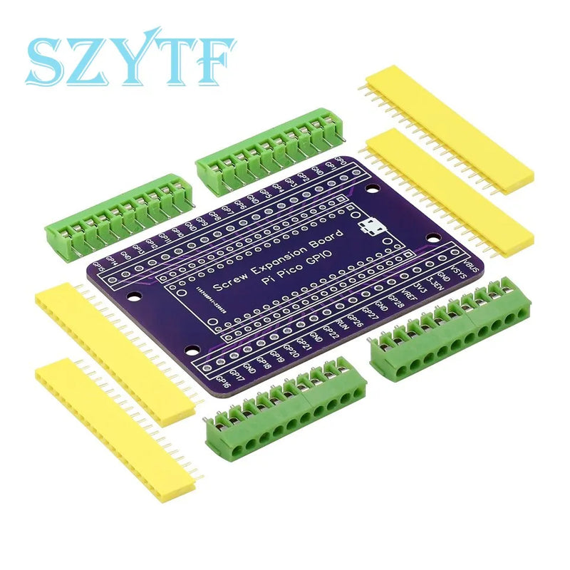 Expansion Board GPIO Breakout Extension Adapter Onboard Male and Female Pins for Raspberry Pi Pico 
