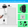 Smart Wireless Access Control System Kits Keyless 433Mhz Remote Control Unlock Kit Gate Opener Electronic Lock System Door Entry