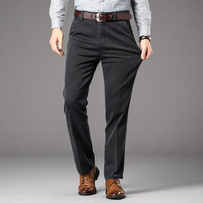 Spring Autumn Men's Classic Business Jeans Straight | SAMAG