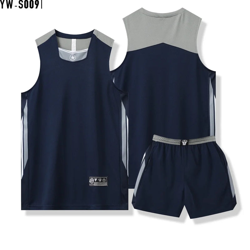 Basketball Jersey Adult Customize Quick-drying Training Uniform Shirt Sportswear Tracksuit Sport Suit Clothes Men Team Outfit