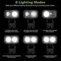 Super Bright Bike Light USB Rechargeable Bicycle Lamp Waterproof Front Headlight Flashlight Bicycle Light Bicycle Accessories