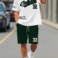 The summer new men's set features street fashion casual comfort softness breathability and 3D digital pattern | SAMAG