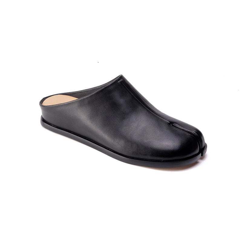 New Genuine Leather Cowhide Women Mules, Split Toe Slip-on Women Slippers,Fashion Flats Women Shoes