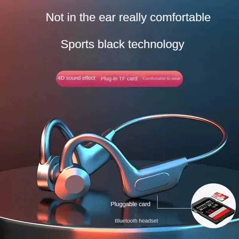 Lenovo Bone Conduction Wireless Headphones IPX8 Waterproof Swimming Sports Headset Hand-free With Mic For Running Earbuds