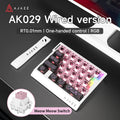 AJAZZ AK029 Wired One-Handed Gaming Keyboard HE Magnetic Switch 29 Key RGB 8000Hz Mini Mechanical Keyboard for E-sports PC Gamer