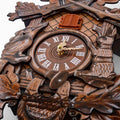 Cuckoo Cooing Wall Clock Wood Pendulum Swinging Bird Decorative Hanging Handcraft Creative Retro Cuckoo Time Alarm Clock