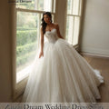 Customized Luxury Off Shoulder Sleeves Wedding Dresses 3D | SAMAG