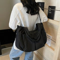 New Minimalist Hobo Bag Stylish and Large Capacity Single Shoulder Tote Bag Versatile and Lazy Hobos Bag