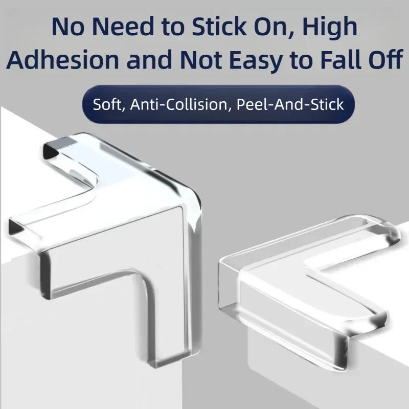 Table Corner Anti-Collision Pads: Transparent Protective Covers for Windows & Furniture Edges