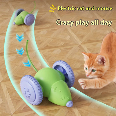 Electric Mouse Car Pet Toys Interactive Cat Rechargeable | SAMAG