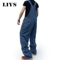 Overalls for Men Denim Suspenders Simple Baggy Jeans | SAMAG