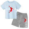 Kids 2 - Piece Letter Print Sports Outfit - Short Sleeve - View 20 | SAMAG