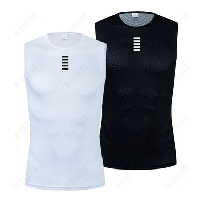 Cycling Base Layer Reflective Underwear White Jersey | SAMAG