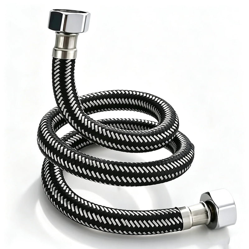20/40/60/100/150/200cm G1/2 Inch Plumbing Explosion-Proof Flexible Braided Hose Faucet Water Pipe For Kitchen Bathroom Plumbing