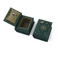 Flip Cover Book Shaped Jewelry Display Box Simple Earrings Ring Necklace Pendant Storage Box Portable Travel Jewelry Holder