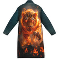 2026 Spring and Autumn New Men's Pajamas 3D Digital Printed Fierce Tiger Pattern Non-Fading Home Bathrobe Long Long Sleeve Pajam