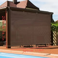 Outdoor Sun Shade Net - Brown, UV Protection, Durable | SAMAG