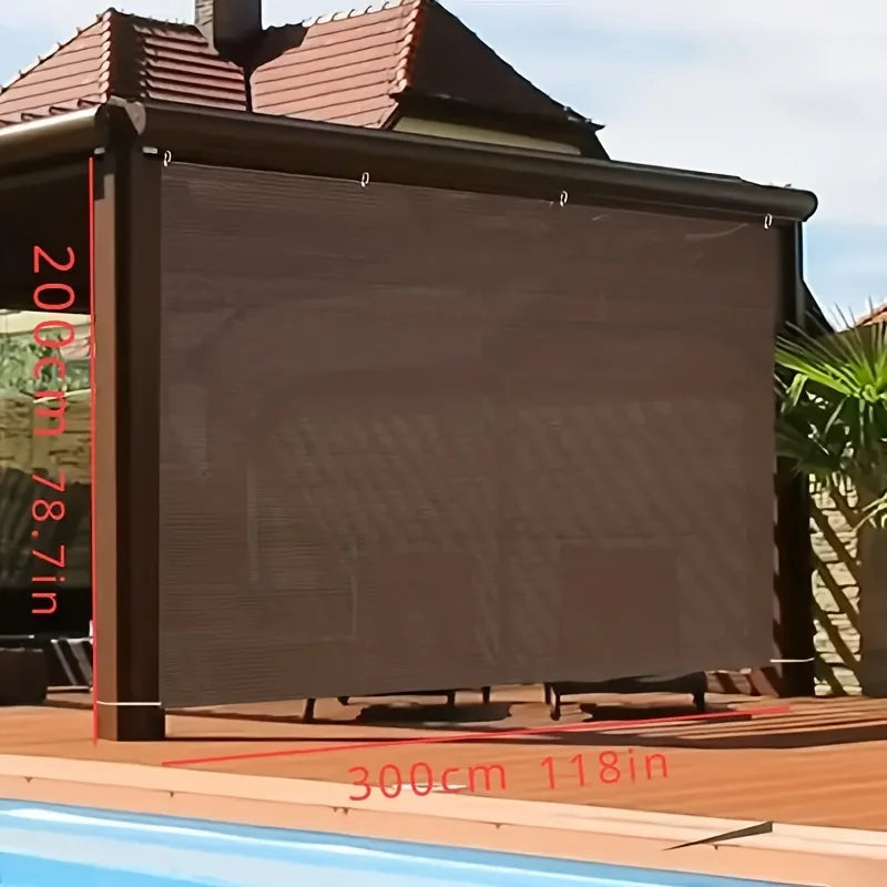 Outdoor Sun Shade Net - Brown, UV Protection, Durable | SAMAG