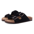 Shevalues Cork Sole Slippers For Women Men Classic Suede Summer Sandals With Arch Support Fashion Orthopedic Beach Cork Shoes