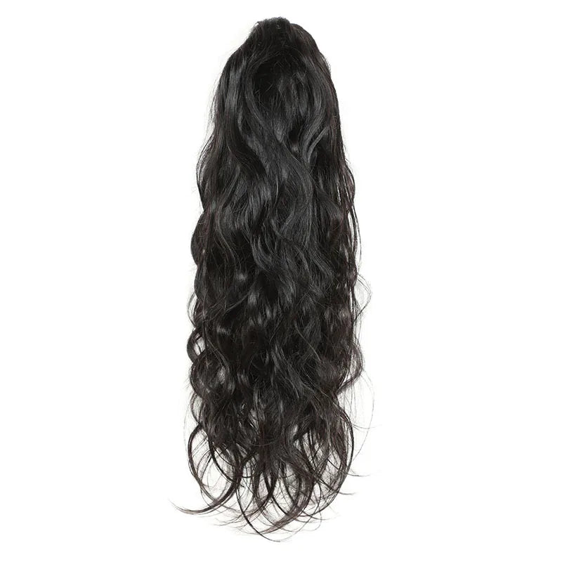 Body Wave Human Hair Ponytail Hair Claw Clip In Hair Extension 110-120g/Pc Brazilian Virgin Hair Natural Color Full End
