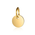 10pcs/Lot Mirror Polished Stainless Steel Round Shaped DIY Blank Charms For Making Bracelet Necklace Accessories 6-20mm