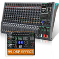 Professional Audio Console Mixer With MP3 Computer Input Built-in 99 Reverb Effect 16 Channel Audio Mixer