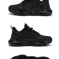 Men's Sports Shoes Trendy Flat Heel Low-top Soft-soled Round Toe Lace-up Large Size New High-quality Solid Color Running Shoes