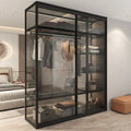 Living Room Bedroom Closet Storage Clothes Cupboard System Wardrobe Display Modern Minimalist Guarda Roupa Trendy Furniture