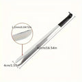 1pc 16.5-inch Stainless Steel Pair Shoehorn With A Black Handle Makes It Easy To Wear Shoes Without Bending Over